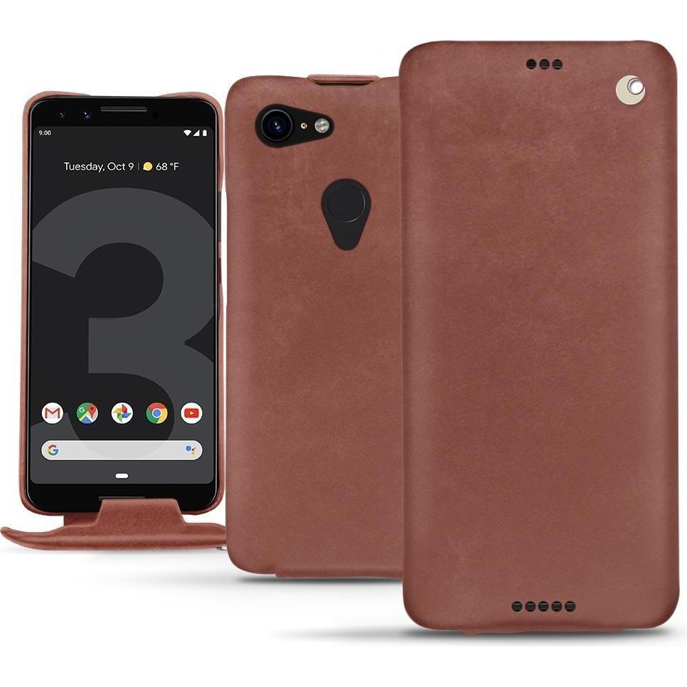 Noreve Lederschutzhülle vertikal (Google Pixel 3 XL), Smartphone Hülle, Rot