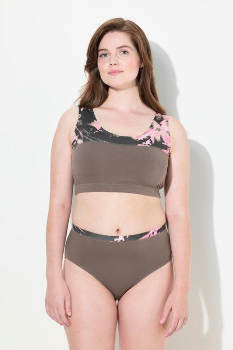 Produktbild Ulla Popken Bustier, Blätter, Rundhals (42 A, 44 A)