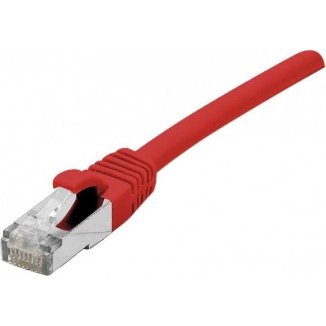 Exertis Connect Patchkabel CAT. 6A, F/UTP, PoE, LSZH, rot, 0,5 m Geschirmtes Patchkabel mit Rastnasenschutz (F/UTP, CAT6...