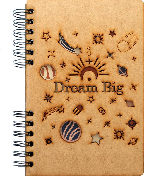 Image du produit Komoni Carnet de notes / Dream Big / ligné A5 (A5, À rayures, Couverture rigide)