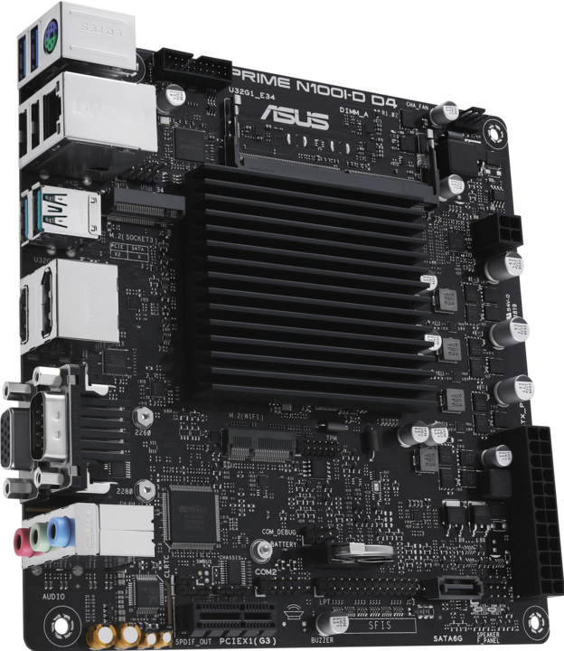Produktbild ASUS Prime N100I-D D4 (NA (integrated CPU), Mini-ITX)