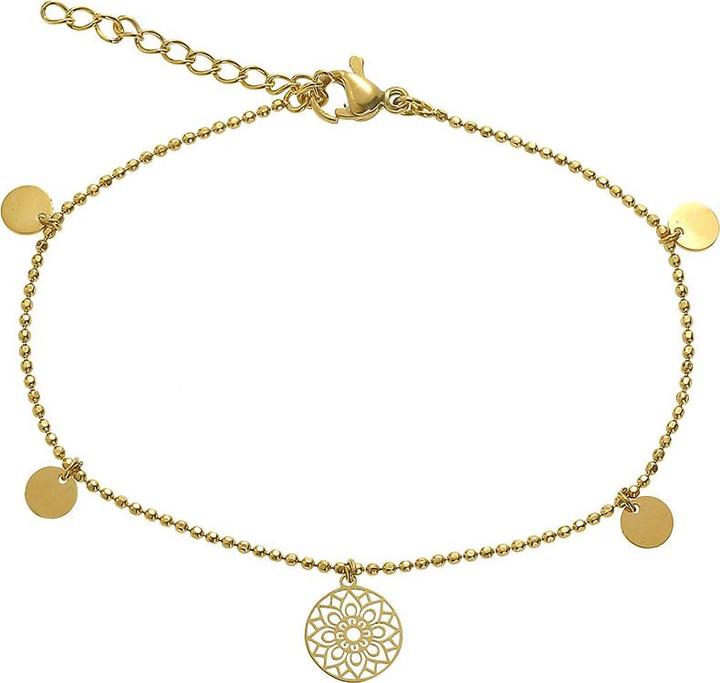 Crystals Armband.Mandala.Glücks,vergold.606024 (17 cm, Edelstahl)