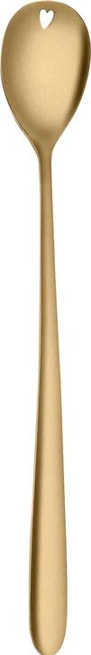 Immagine prodotto Sola Cucchiaio da latte macchiato Alpha con cuore 1 pezzo, oro (1 Pezzo/i, Misurini)