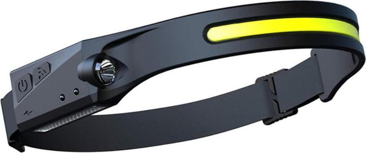 Produktbild Hurtel LED-Stirnlampe mit IPX4-Bewegungssensor USB-C 1200 mAh - Schwarz (350 lm)
