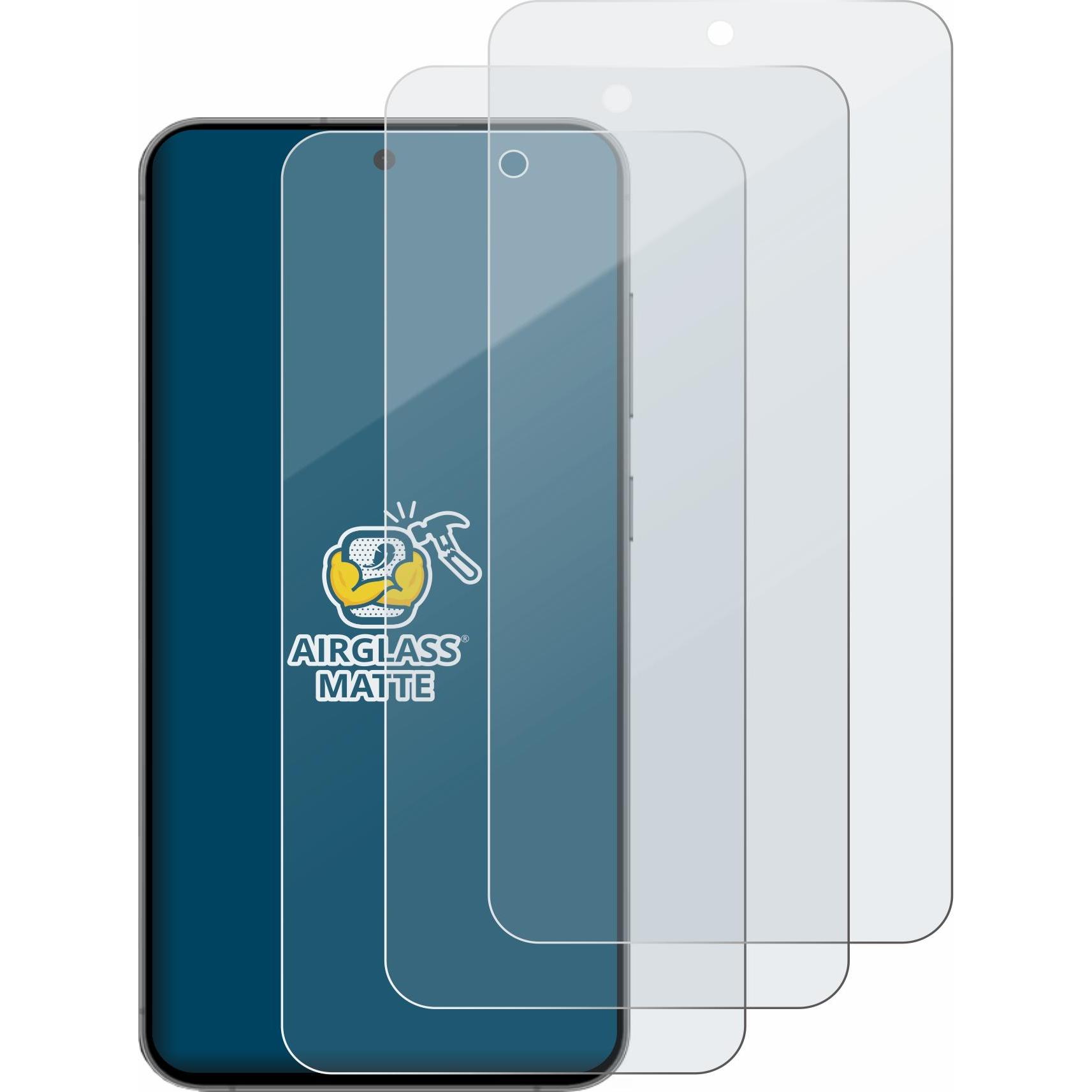 Thumbnail - BROTECT Schutzglas Schutzfolie Glas Folie Displayschutz matt (3 Stück, Samsung Galaxy S21), Smartphone Schutzfolie, Grau