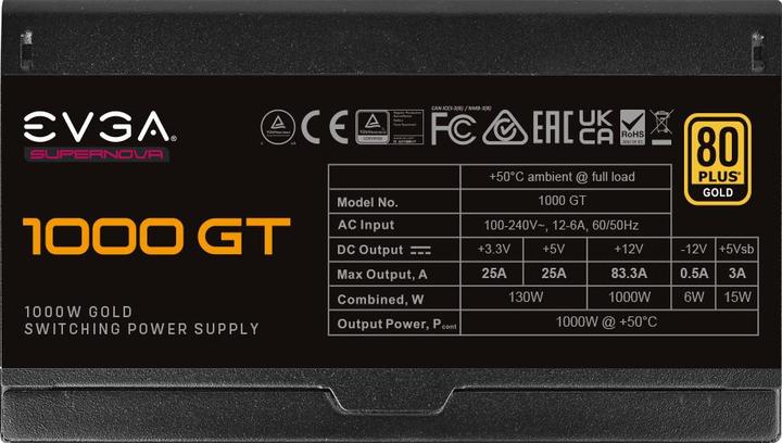 Actual product image EVGA SuperNova 1000 GT (1000 W)
