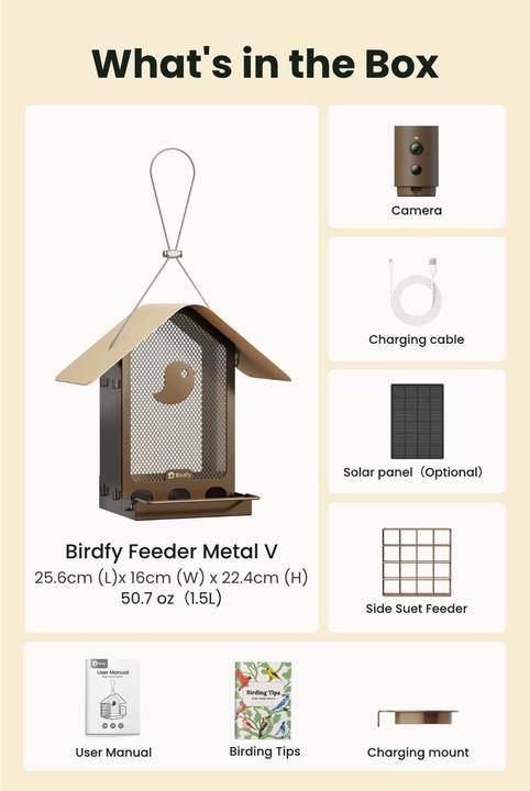 Immagine prodotto Birdfy Distributore di cibo con telecamera