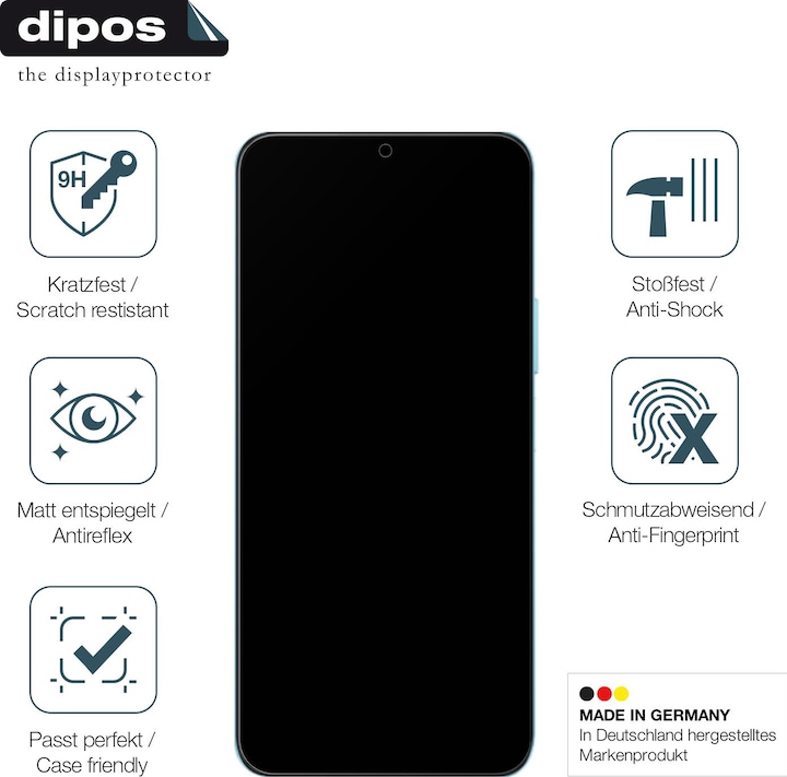 Actual product image Dipos Anti-Shock Screen Protector Matte (1 Piece, Honor 5X)