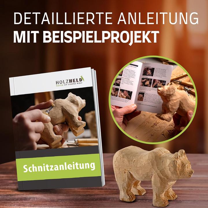 Immagine prodotto Holzheld Set di utensili da intaglio da 16 pezzi