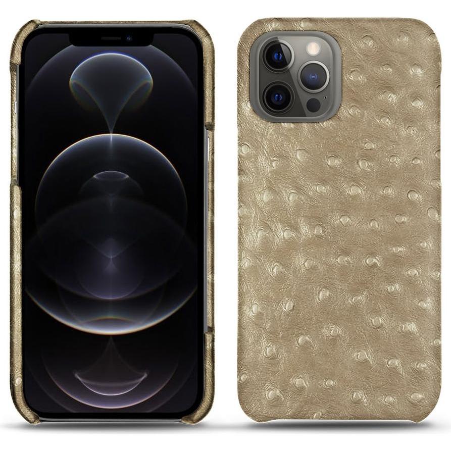Noreve Lederschutzhülle (Apple iPhone 12 Pro Max), Smartphone Hülle, Beige