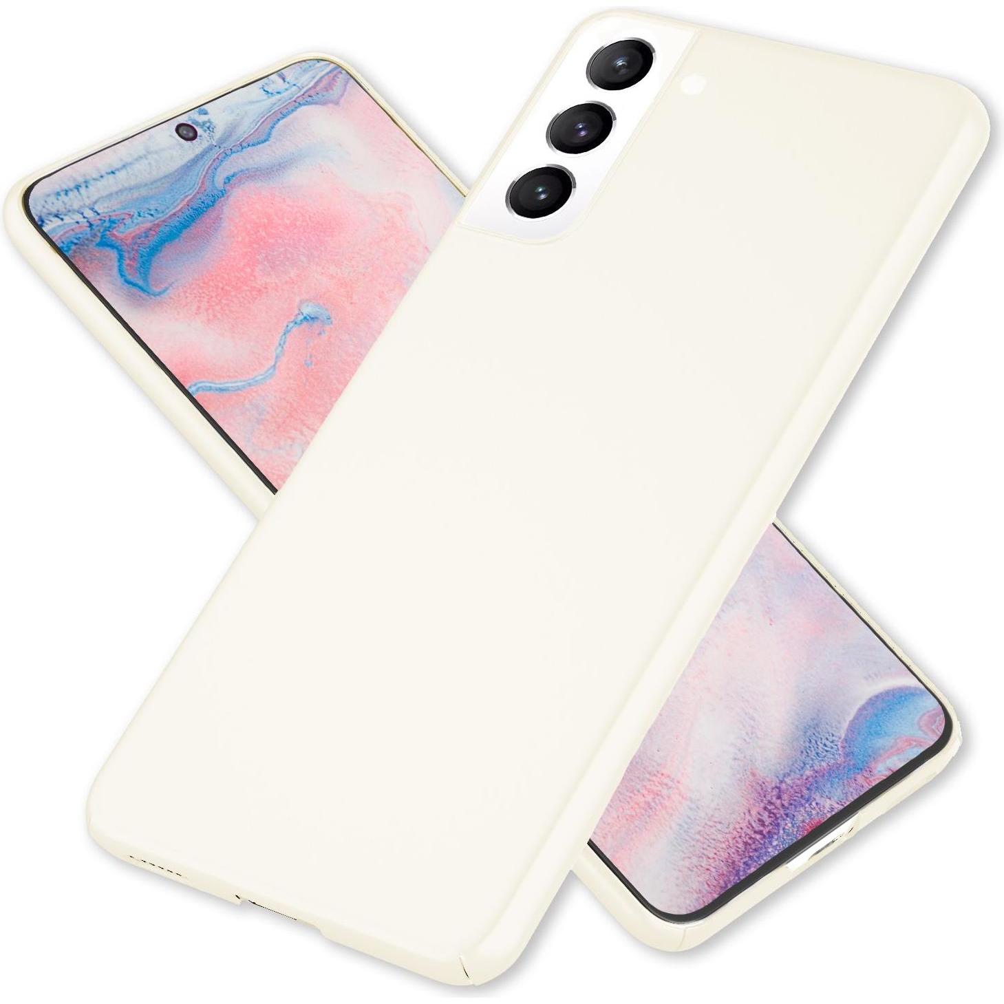 Nalia Extra Dünne Handyhülle (Samsung Galaxy S22+), Smartphone Hülle, Weiss