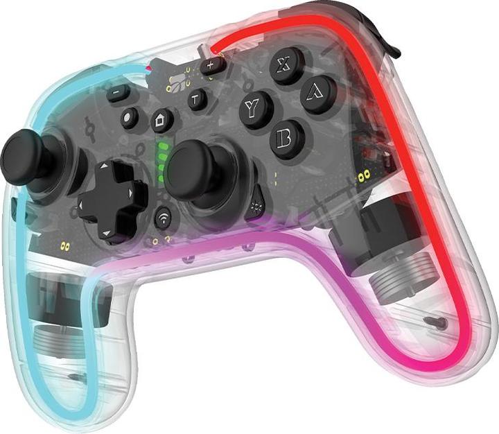 Actual product image PowerA Xtreme 95651 Game Peripheral Black, Transparent Bluetooth Analog/Digital Gamepad Nintendo Swi (Switch)