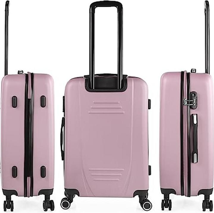 Actual product image Itaca Hard-Shell Spinner Suitcase Set with Combination Lock