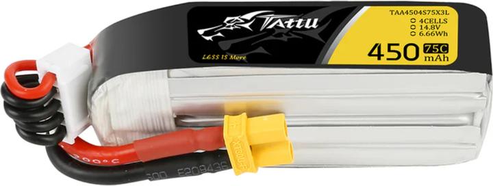 Image du produit Tattu Accu RC LiPo 450 mAh 14.8 V 75C Long (14.80 V, 450 mAh)
