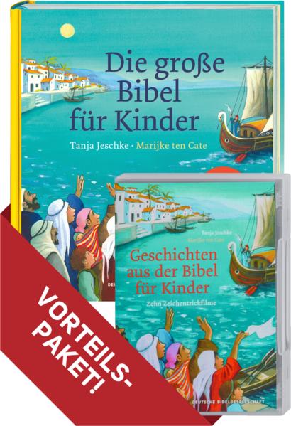 Produktbild Die grosse Bibel für Kinder. Kombi-Paket (Buch + DVD) (Deutsch, Mathias Jeschke, Tanja Jeschke, 2023)