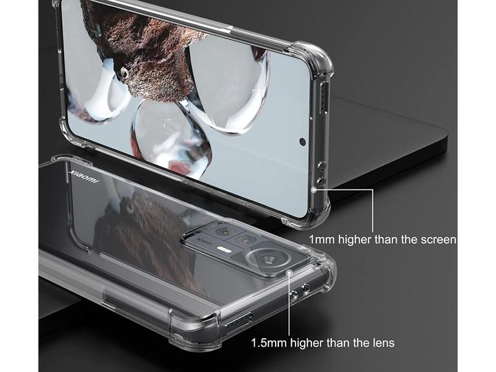 Produktbild Screenguard Xiaomi 12T Pro Hülle Crystal Soft Airbag Bumper (Xiaomi 12T Pro)