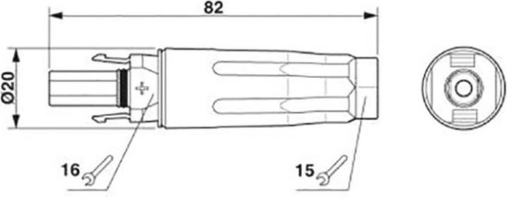 Produktbild Phoenix Contact PV C1F S 2.5 6 - Photovoltaik Steckverbinder Buchse 6 mm 40 A