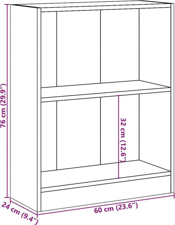 Produktbild VidaXL Bücherregal (80 x 24 x 109 cm)