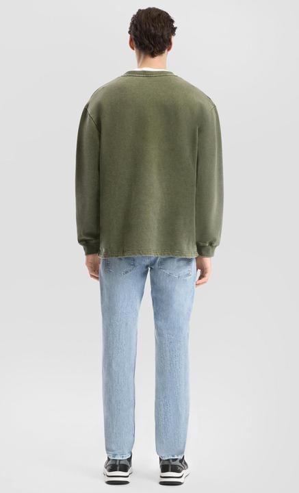 Produktbild s.Oliver Sweatshirt Gewaschenes Sweatshirt mit Kontrast-Detail (M)