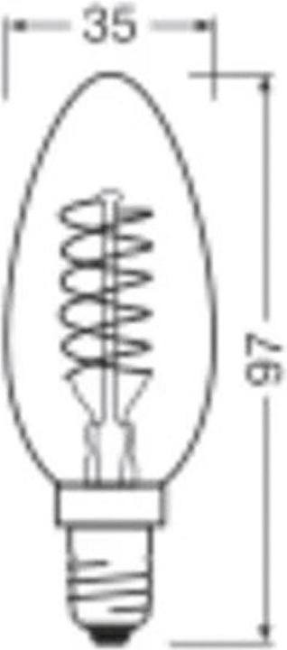 Image du produit Ledvance Lampe-bougie LED (E14, 470 lm, 1x)