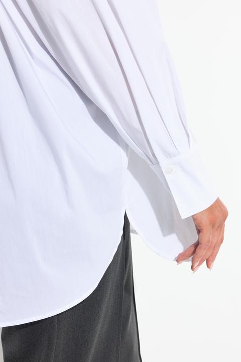 Produktbild Ulla Popken Hemdbluse, Perlmuttknöpfe, oversized, Langarm (50, 52)
