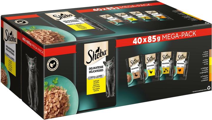 Produktbild Sheba Delikatesse in Gelee (Adult, 40 Stk., 3400 g)