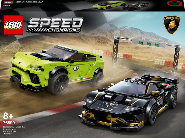 Immagine prodotto LEGO Lamborghini Urus ST-X & Lamborghini Huracán Super Trofeo EVO (76899, LEGO Speed Champions)