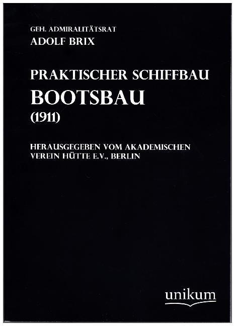 Produktbild Bootsbau (Deutsch, Adolf Brix, 2011)