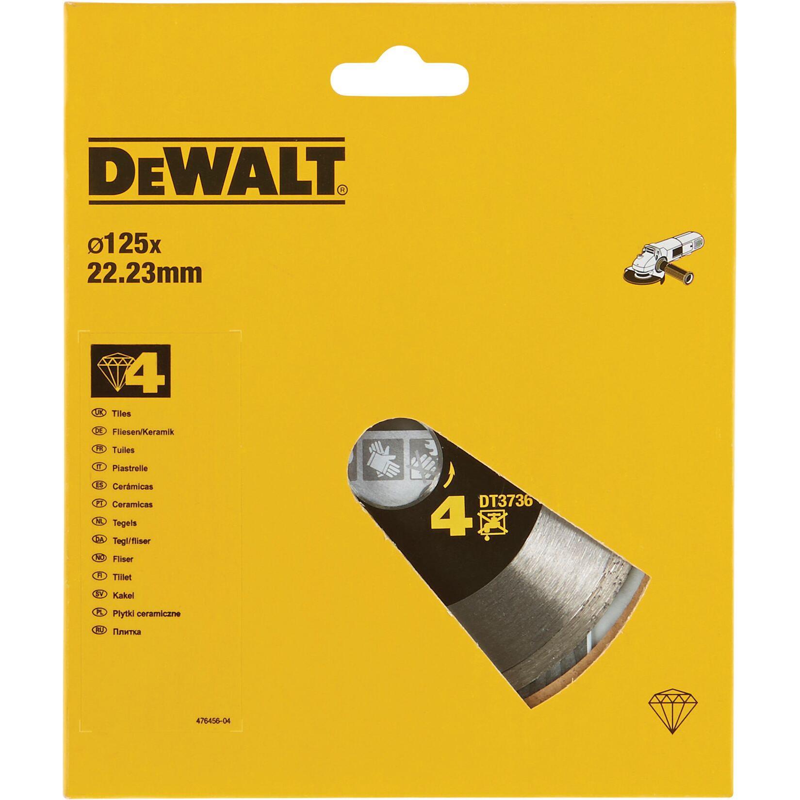 Thumbnail - DeWalt, Sägeblatt, Dewa Diamanttrennscheibe DT3736XJ GesintertHP4 125mm