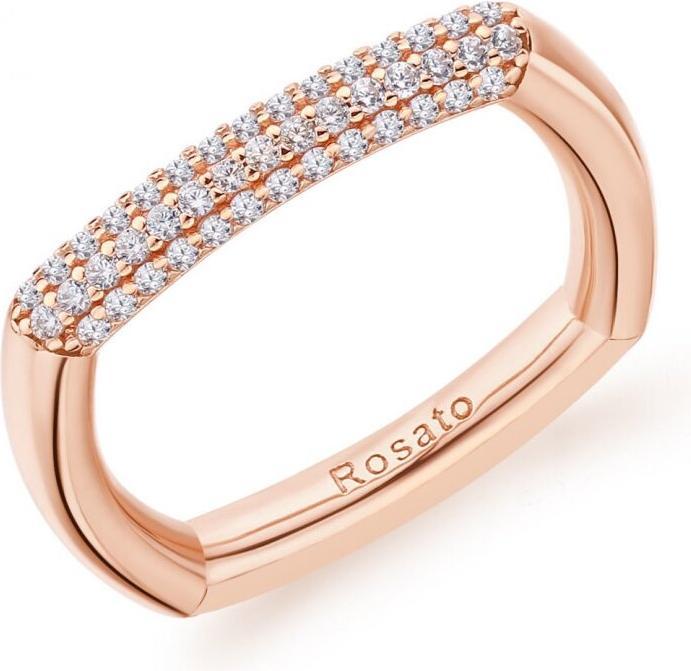 Rosato Stylish bronze ring with zircons Bianca RZBI32 - Circuit: 56 mm (56, 925 Silber)