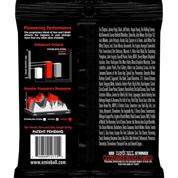 Actual product image Ernie Ball Skinny Top Heavy Bottom Slinky Cobalt (6 x, Electric guitar, 0.05")