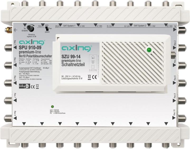 Produktbild Axing SPU910-09, DiSEqC-Multischalter 9/10