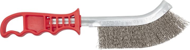 Image du produit wolfcraft 1 brosse à main en fil d'acier inoxydable 265mm