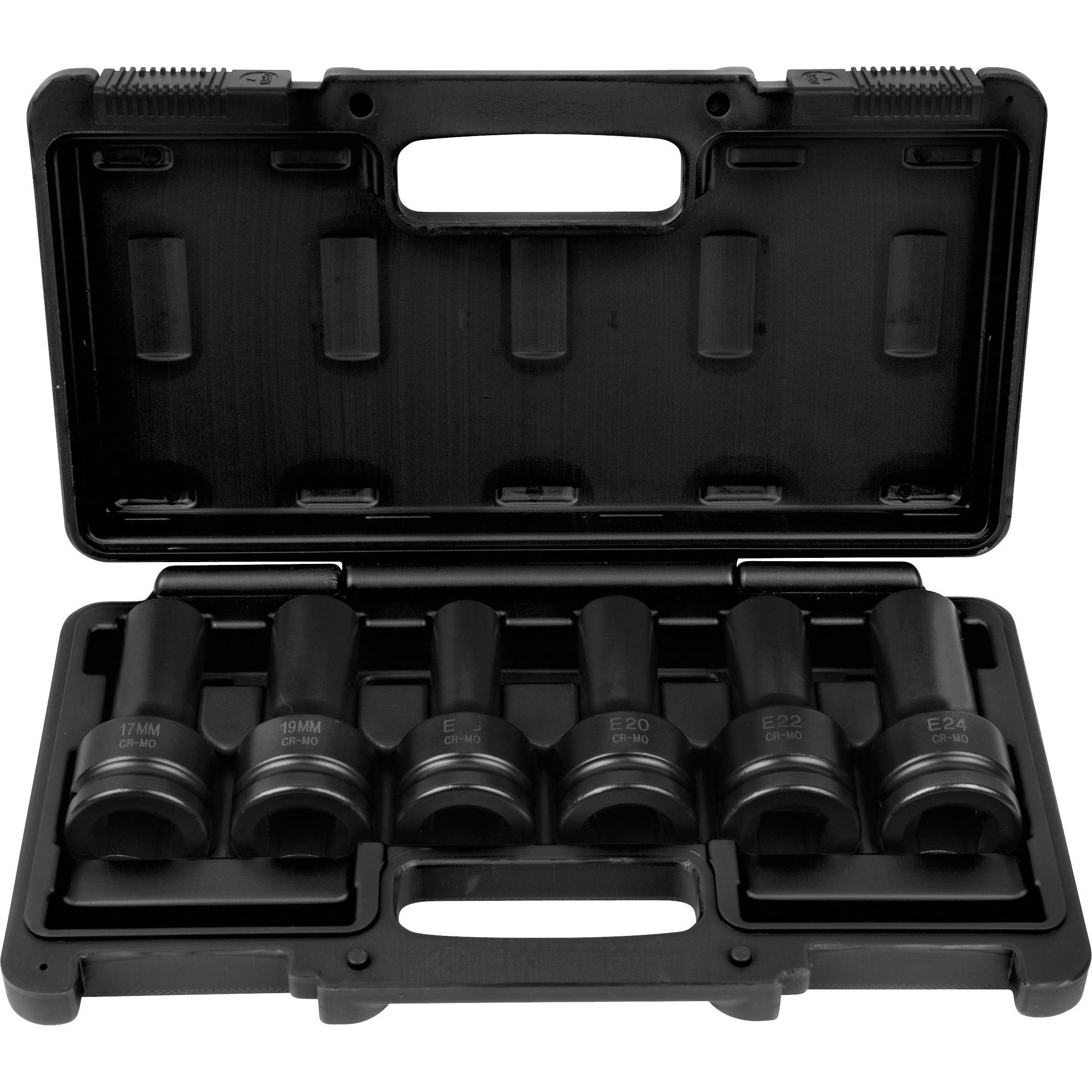 KS Tools, Steckschlüssel + Stecknuss, 3/4" Kraft-Stecknuss-Satz, 6-tlg