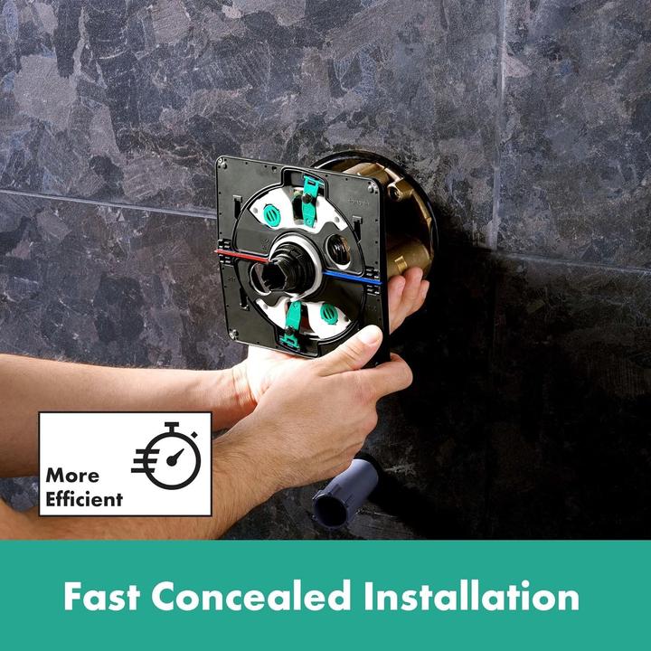 Produktbild hansgrohe HG Thermostat ShowerSelect Comfort S UP, Fertigset 2 Verbraucher verchromt