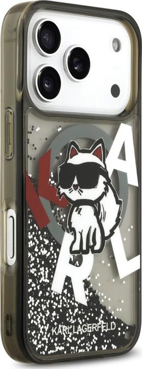 Actual product image Karl Lagerfeld - Glitter MagSafe - iPhone 17 Pro Max - Liquid Choupette Head (Apple iPhone 17 Pro Max)