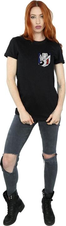 Produktbild Looney Tunes Pepe Le Pew Face Faux Pocket TShirt (3XL)