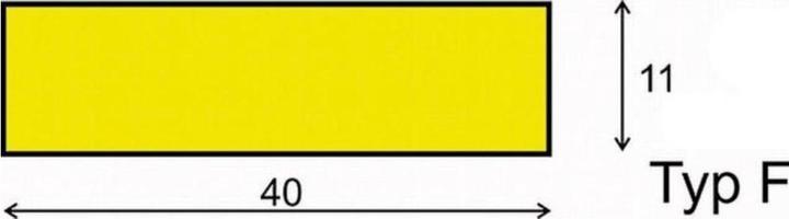 Productafbeelding Dancop Waarschuwings- en beschermingsprofiel type F 5000mm geel zwart