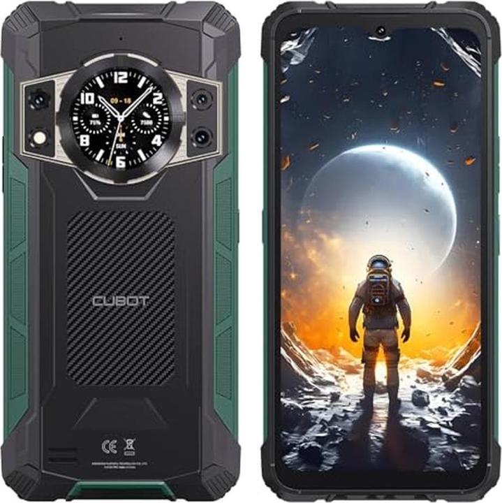 Actual product image Cubot Smartphone KING KONG ACE 2 6,56 6 GB RAM 128 GB (128 GB, Green-Black, 6.56", 4G)