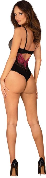 Produktbild Obsessive Rosenty Ouvert Teddy Schwarz/Lila (XXL)