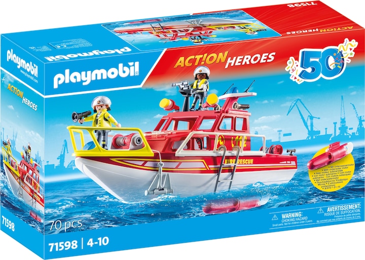 Playmobil Feuerlöschboot (71598, Playmobil City Action)