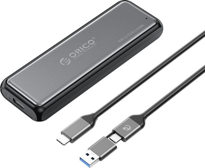 Actual product image Orico Other Computer Accessory DDM2-C3 M.2 NVME USB-C 3.2 10Gb/s Disk Drive - Gray (M.2)