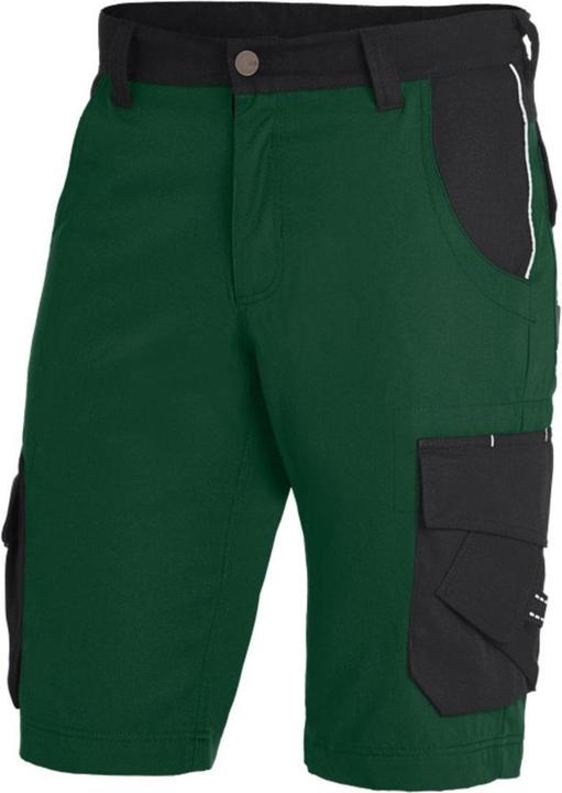 FHB Men's short work trousers THEO "Twill 300" green, black size 52 (52)