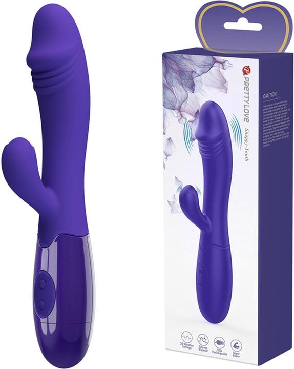 Actual product image Pretty Love Snappy Youth Vibrator & G-Spot Stimulator Purple