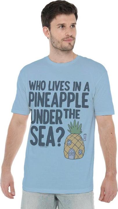Actual product image Spongebob Squarepants Mens Pineapple Under The Sea T-Shirt (XL)