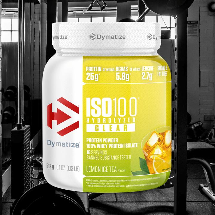 Produktbild Dymatize DYMISO100HydClearLemonIceTea512g (512 g, 1x, Ice Tea, Zitrone)