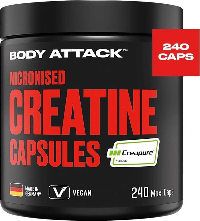 Actual product image Body Attack Muscle Creatine (240 pcs., Capsules)