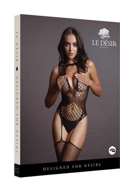 Productafbeelding Le Désir Contrast Suspender Bodystocking (S, M, L, XL)