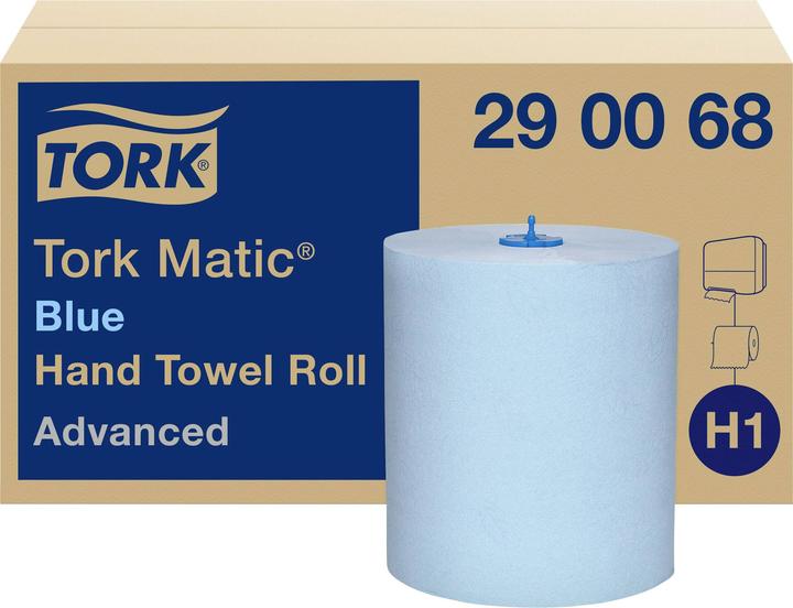 Tork Rouleau d'essuie-mains Advanced Hybrid 2 plis bleu (150m) (1x)