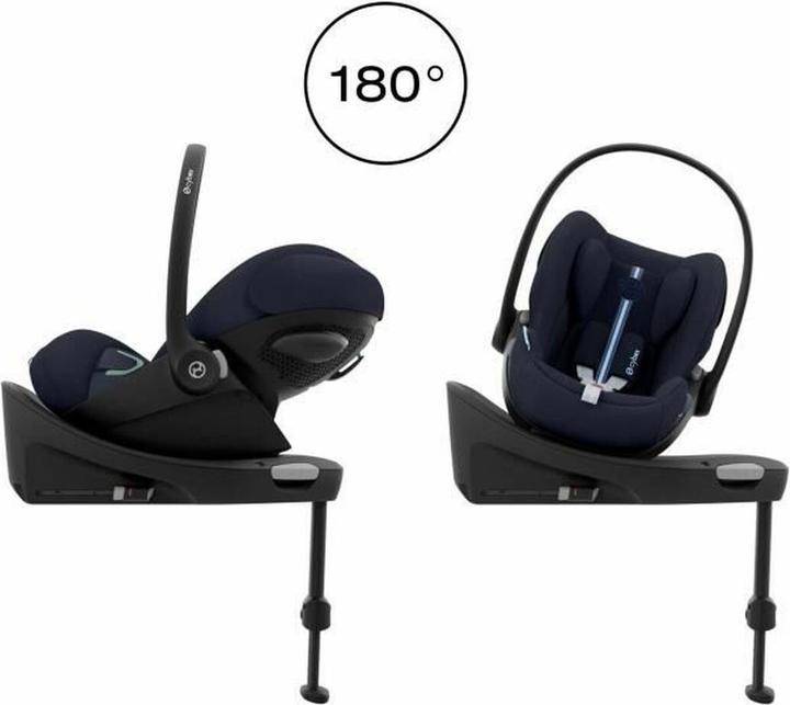 Actual product image Cybex CLOUD G I-SIZE PLUS Ocean Blue | navy blue (Baby car seat, ECE R129/i-Size Standard)
